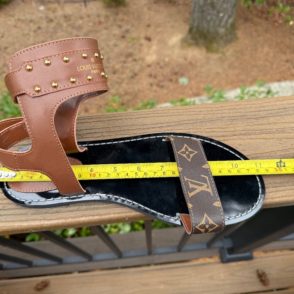 LV Monogram Gladiator Sandals - Women's 12 Size 44 (Read Description) - Picture 3 of 8